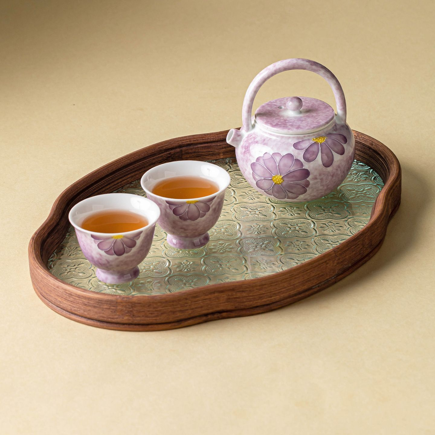 Juego de té - Porcelana blanca - INFINITE TOMATO