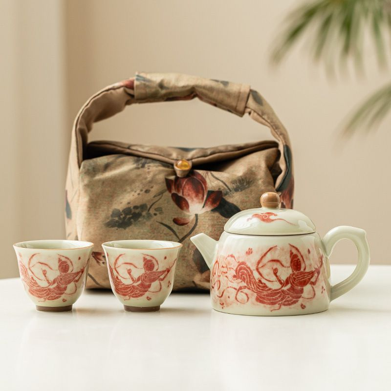 Juego de té - Porcelana blanca - INFINITE TOMATO