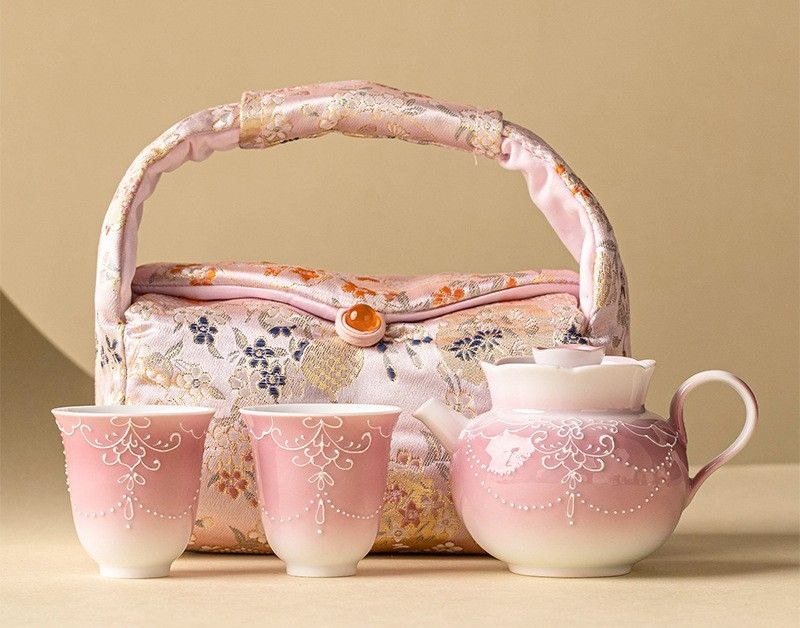 Juego de té - Porcelana blanca - INFINITE TOMATO
