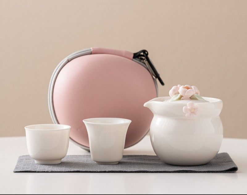 Juego de té - Porcelana blanca - INFINITE TOMATO