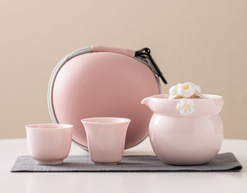 Juego de té - Porcelana blanca - INFINITE TOMATO