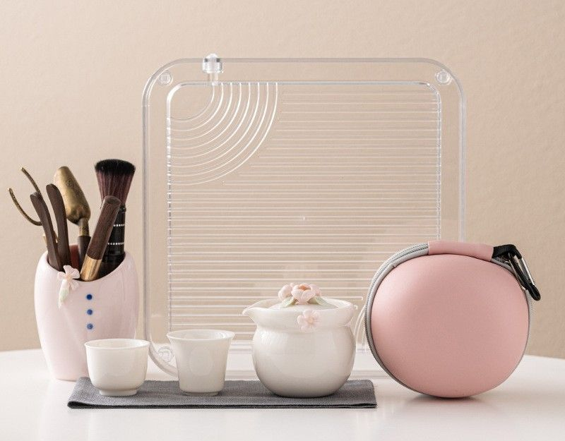 Juego de té - Porcelana blanca - INFINITE TOMATO