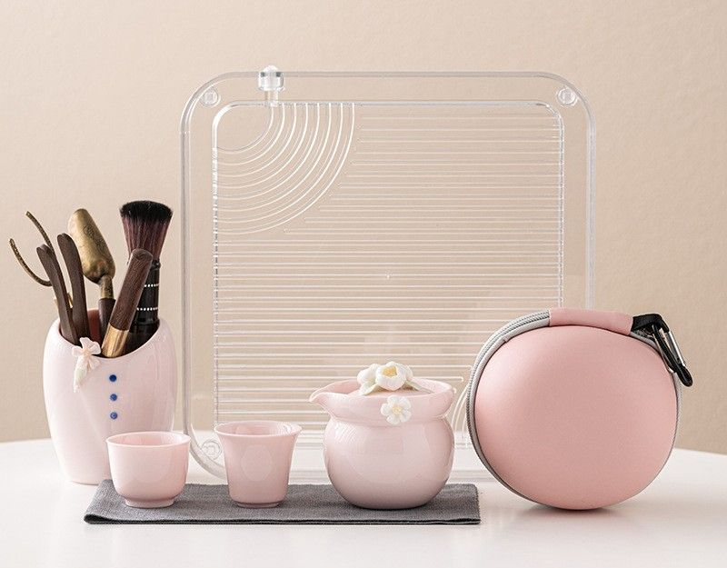 Juego de té - Porcelana blanca - INFINITE TOMATO
