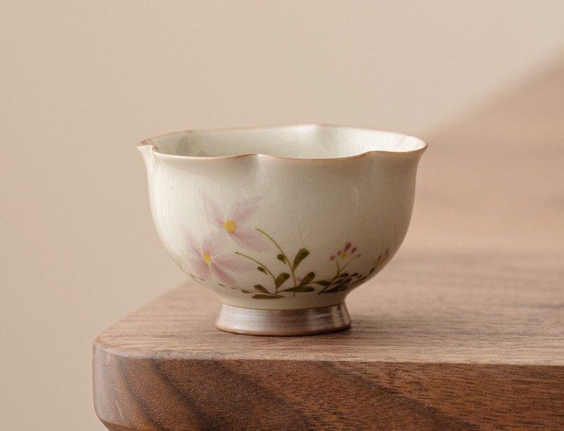 Teacup Tea Set - Burnt plant ash - INFINITE TOMATO