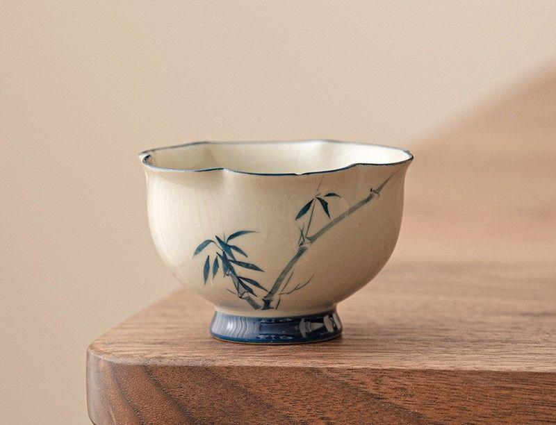 Teacup Tea Set - Burnt plant ash - INFINITE TOMATO