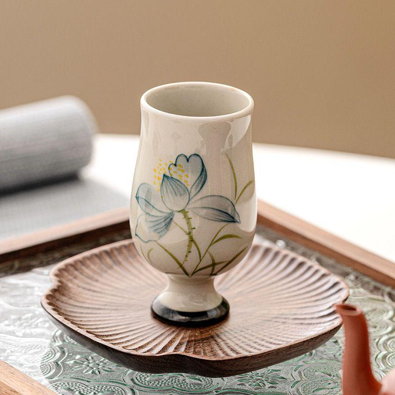 Teacup Tea Set - Burnt plant ash - INFINITE TOMATO