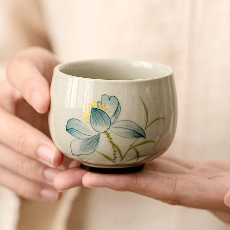 Teacup Tea Set - Burnt plant ash - INFINITE TOMATO