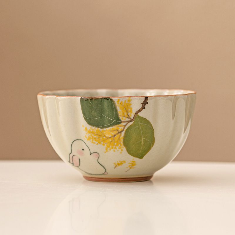 Teacup Tea Set - Burnt plant ash - INFINITE TOMATO