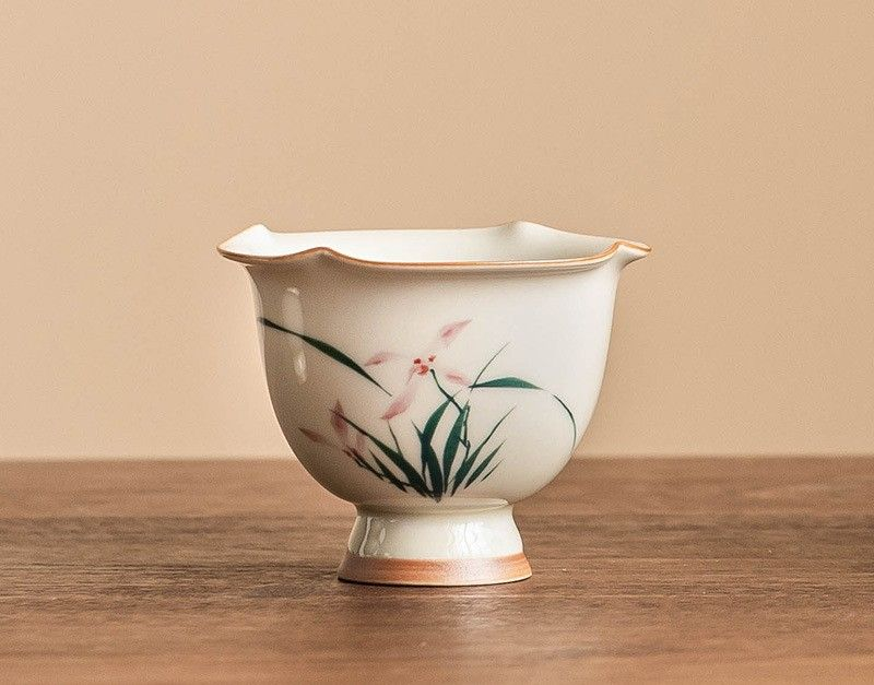 Teacup Tea Set - Burnt plant ash - INFINITE TOMATO