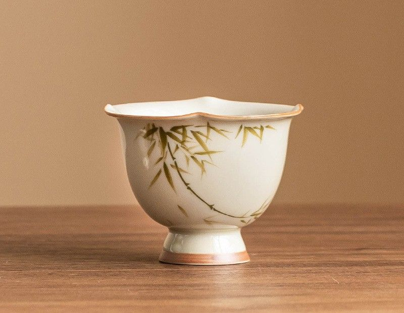 Teacup Tea Set - Burnt plant ash - INFINITE TOMATO