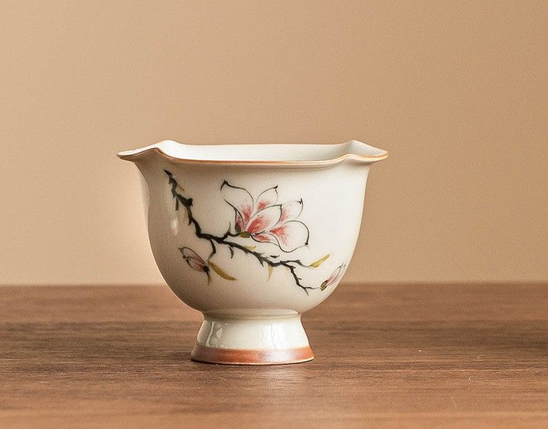 Teacup Tea Set - Burnt plant ash - INFINITE TOMATO