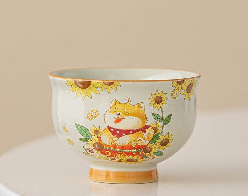 Teacup Tea Set - Burnt plant ash - INFINITE TOMATO
