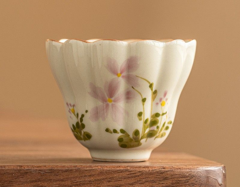 Teacup Tea Set - Burnt plant ash - INFINITE TOMATO