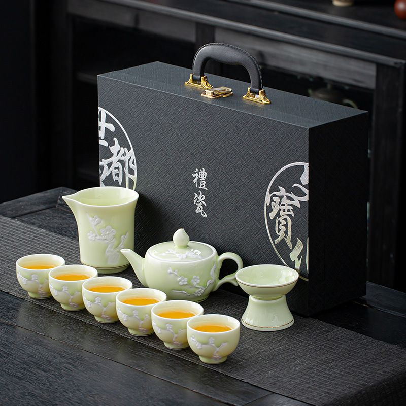 Tea sets Tea Set - Longquan Blue and White Porcelain - INFINITE TOMATO