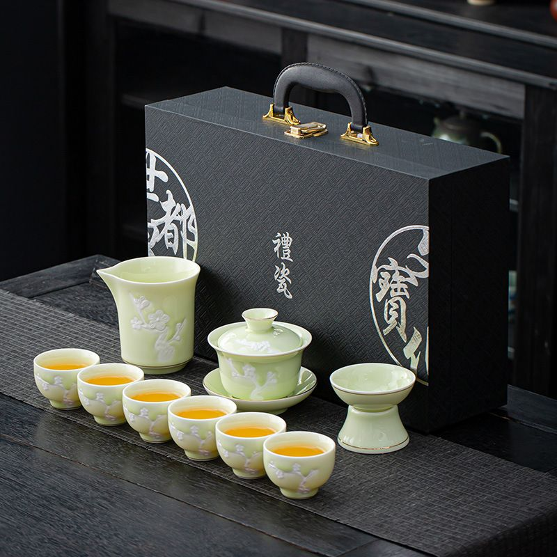 Tea sets Tea Set - Longquan Blue and White Porcelain - INFINITE TOMATO