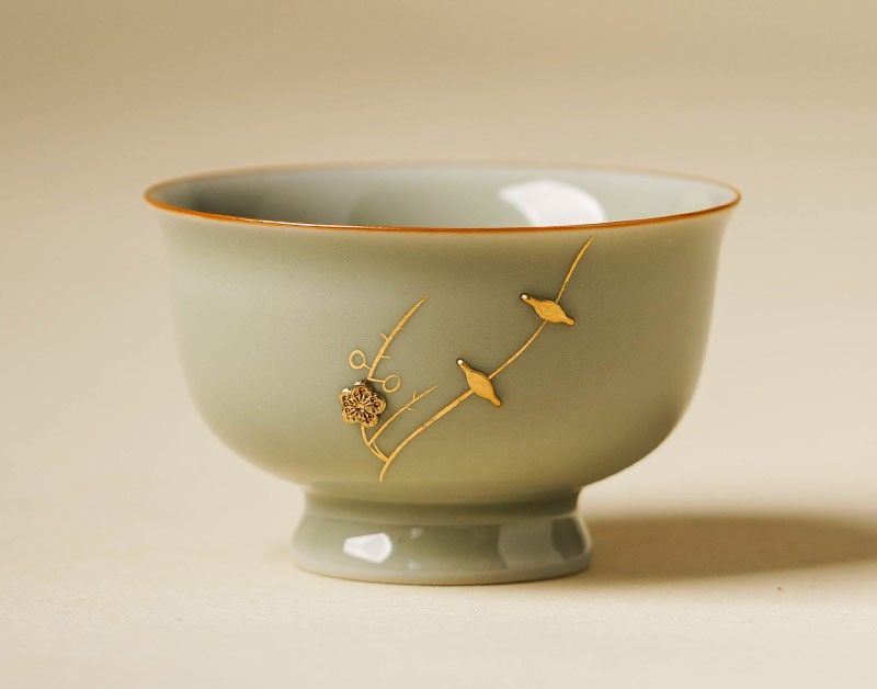 Teacup Tea Set - Longquan Blue and White Porcelain - INFINITE TOMATO