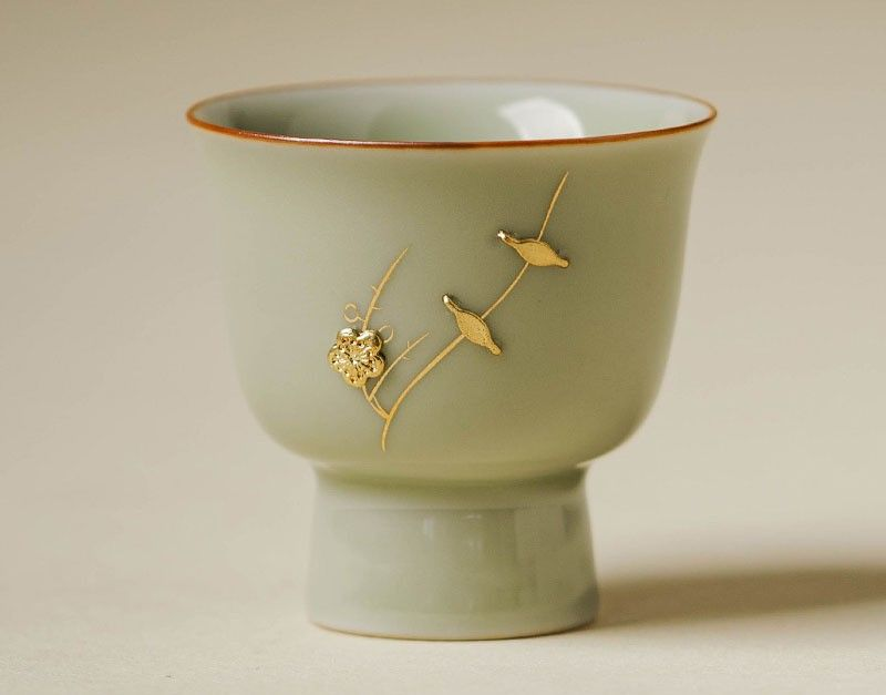 Teacup Tea Set - Longquan Blue and White Porcelain - INFINITE TOMATO