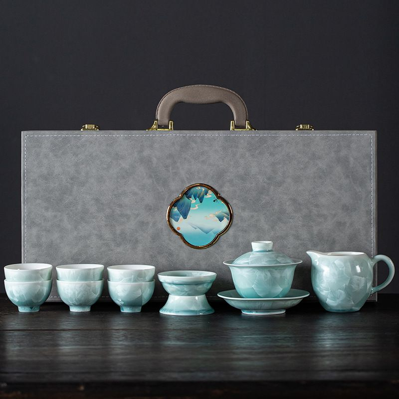 Tea sets Tea Set - Crystalline glaze - INFINITE TOMATO