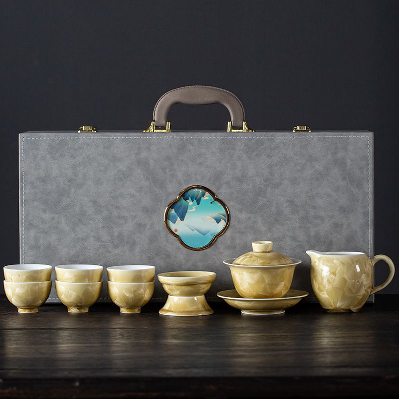 Tea sets Tea Set - Crystalline glaze - INFINITE TOMATO