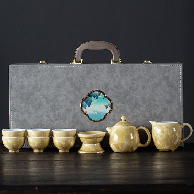 Tea sets Tea Set - Crystalline glaze - INFINITE TOMATO