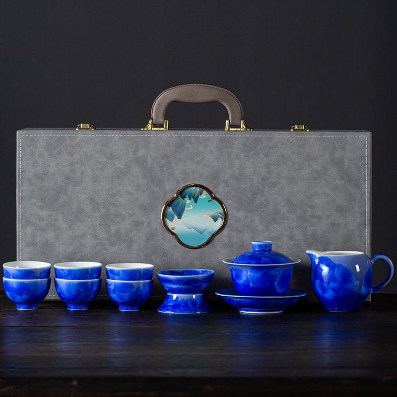 Tea sets Tea Set - Crystalline glaze - INFINITE TOMATO