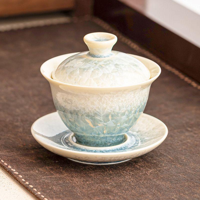 Gaiwan Tea Set - Crystalline glaze - INFINITE TOMATO