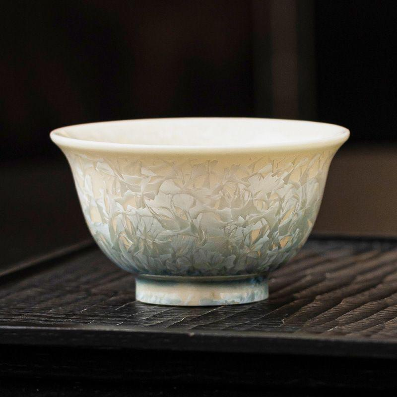 Teacup Tea Set - Crystalline glaze - INFINITE TOMATO