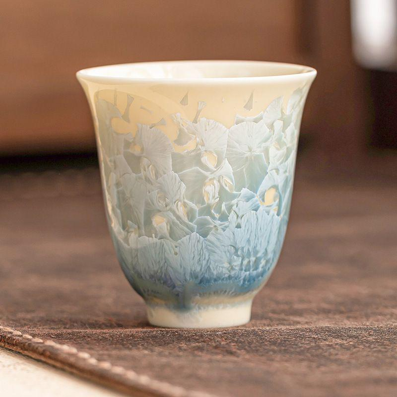 Teacup Tea Set - Crystalline glaze - INFINITE TOMATO