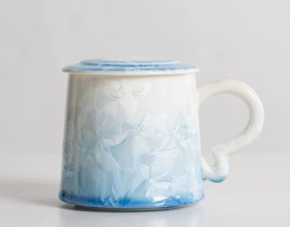 Teacup Tea Set - Crystalline glaze - INFINITE TOMATO