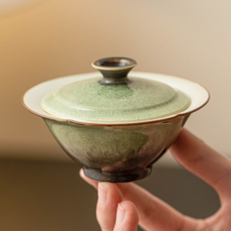 Gaiwan Tea Set - kiln-fired glaze - INFINITE TOMATO