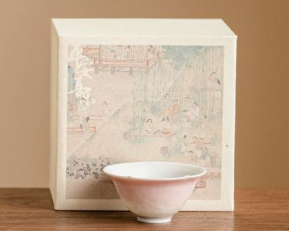 Teacup Tea Set - kiln-fired glaze - INFINITE TOMATO