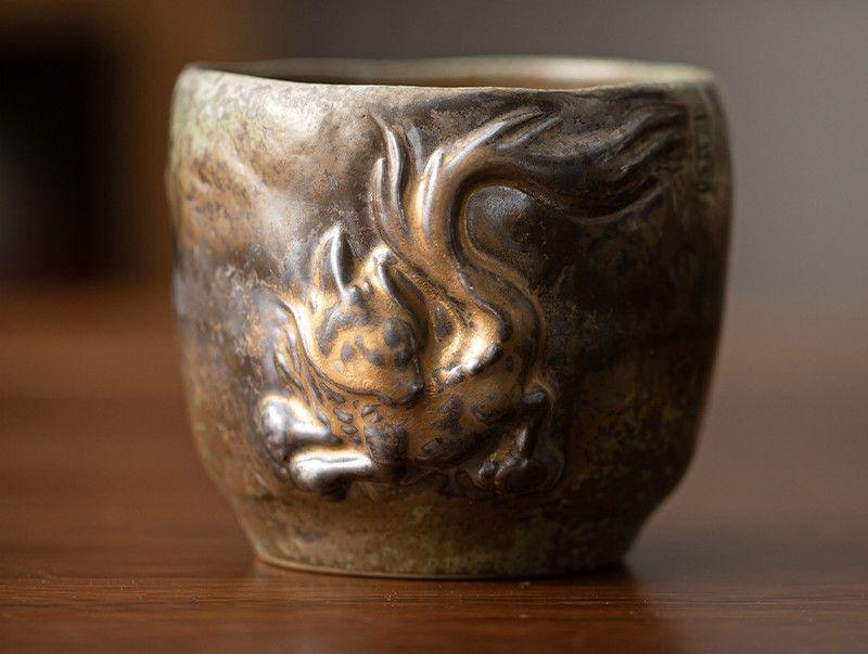 Teacup Tea Set - kiln-fired glaze - INFINITE TOMATO