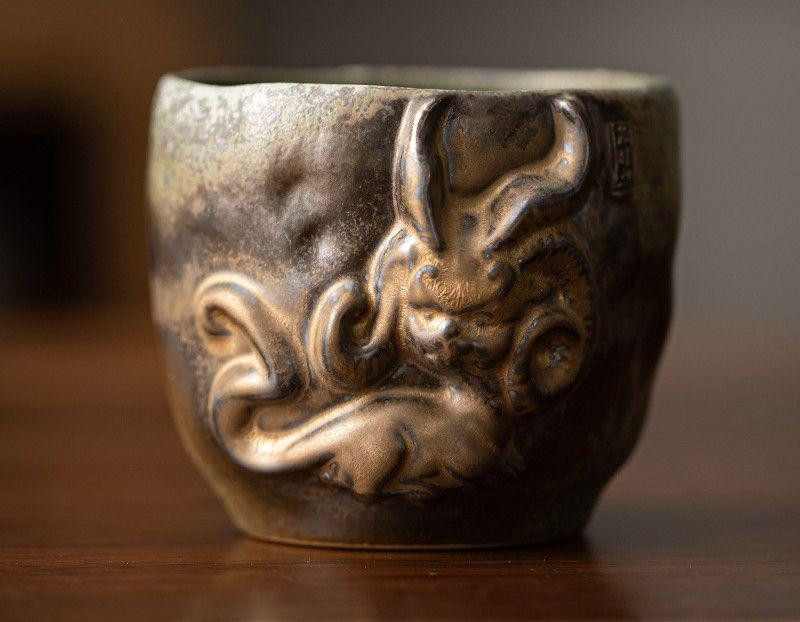 Teacup Tea Set - kiln-fired glaze - INFINITE TOMATO