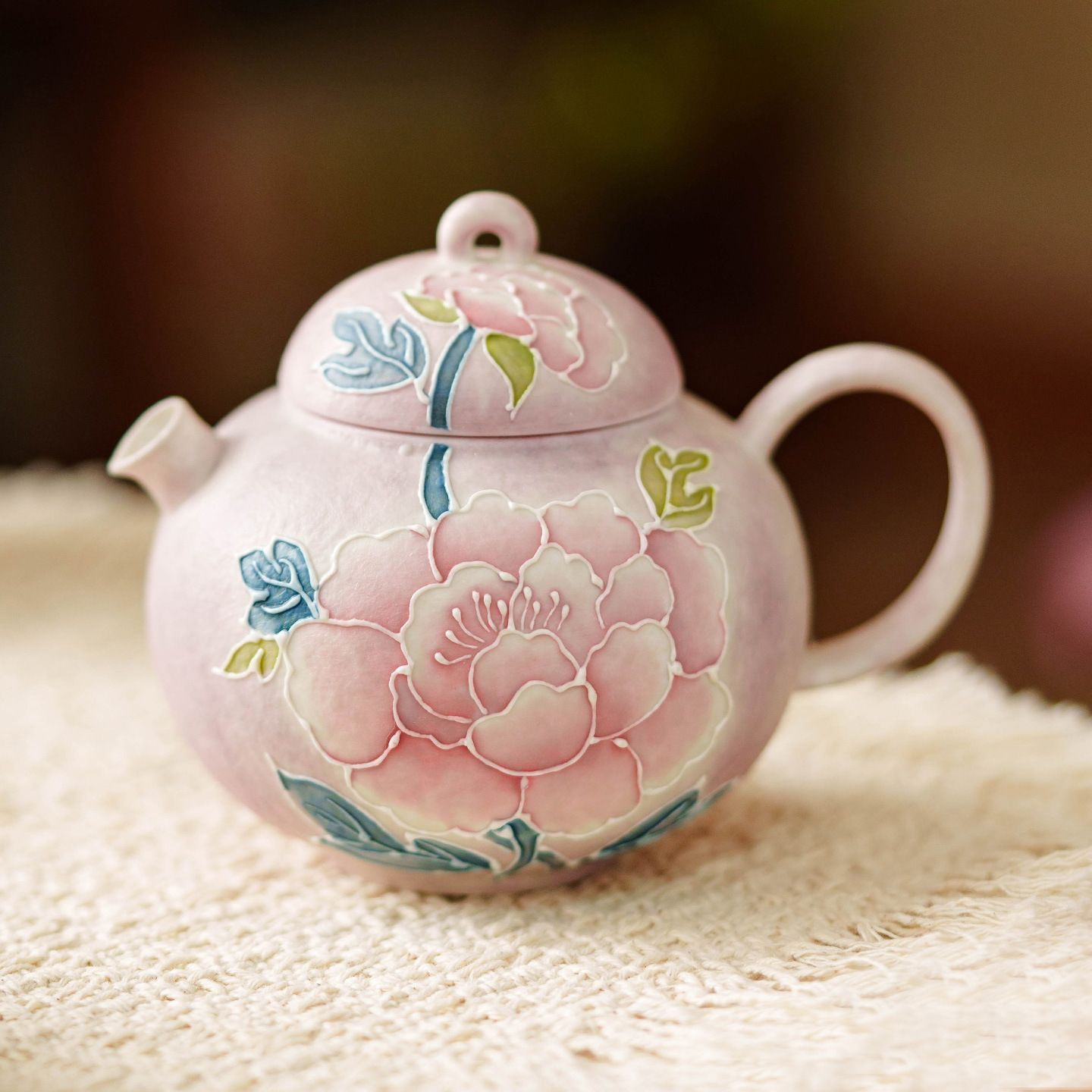 Tea pot Tea Set - under glazed - INFINITE TOMATO