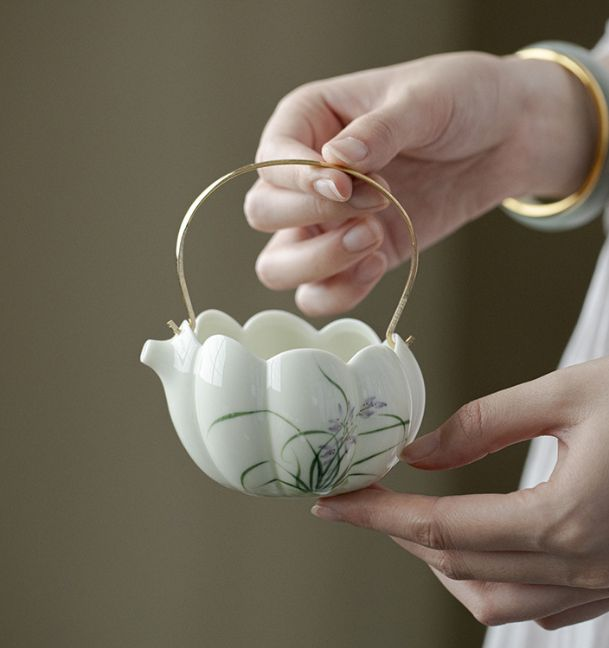 Tea pot Tea Set - under glazed - INFINITE TOMATO