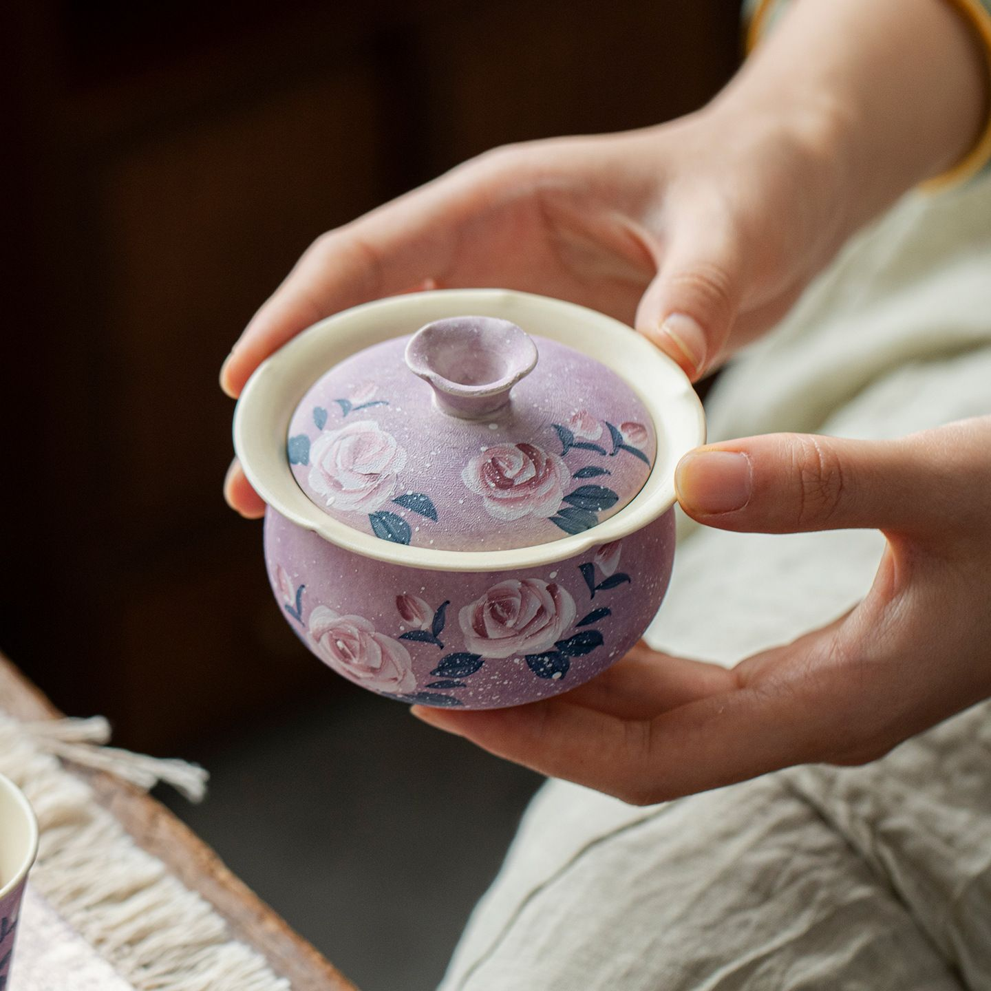 Gaiwan Tea Set - under glazed - INFINITE TOMATO