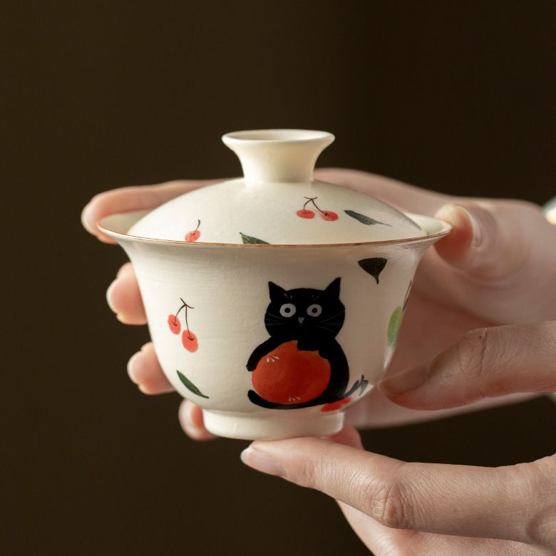 Gaiwan Tea Set - under glazed - INFINITE TOMATO