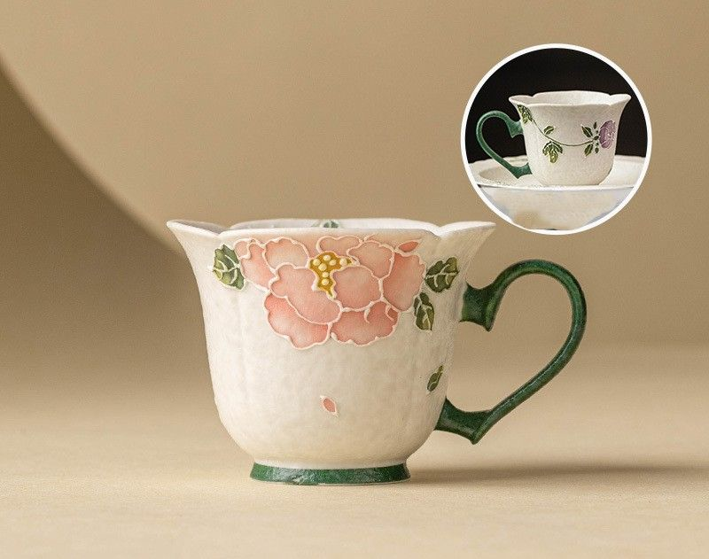 Teacup Tea Set - Ceramic piling sculpture - INFINITE TOMATO