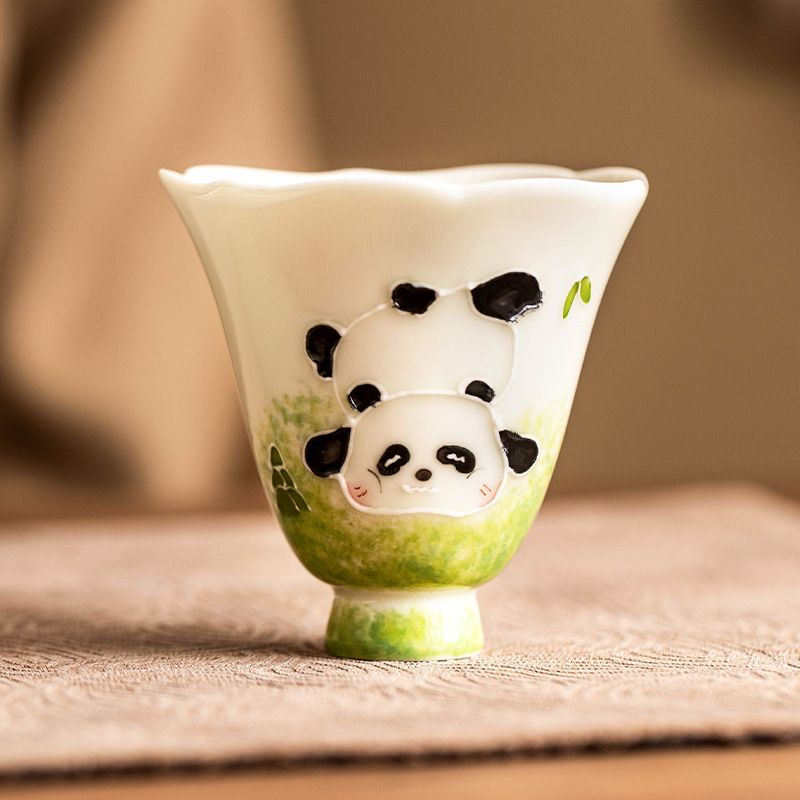 Teacup Tea Set - Ceramic piling sculpture - INFINITE TOMATO