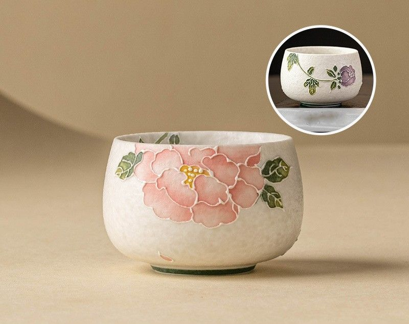 Teacup Tea Set - Ceramic piling sculpture - INFINITE TOMATO