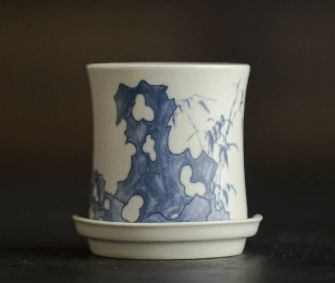 Cup + Cup saucer Tea Set - Soda Glaze - INFINITE TOMATO
