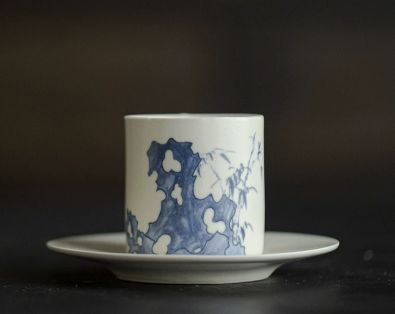 Cup + Cup saucer Tea Set - Soda Glaze - INFINITE TOMATO
