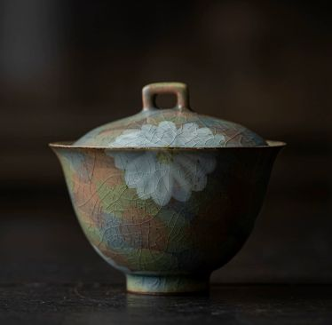 Cup Tea Set - Cracked glaze - INFINITE TOMATO