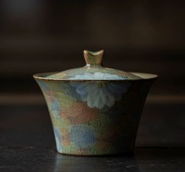 Cup Tea Set - Cracked glaze - INFINITE TOMATO