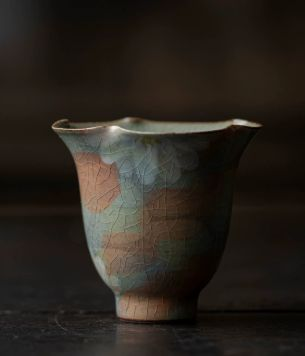 Cup Tea Set - Cracked glaze - INFINITE TOMATO