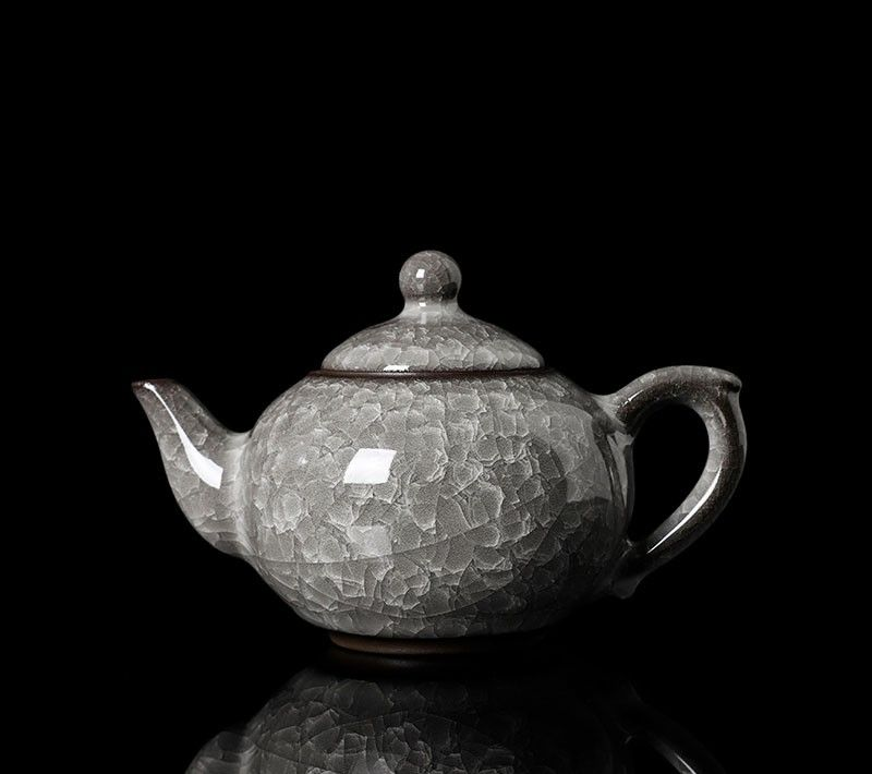 Teapot Tea Set - Black Ice Dapple - INFINITE TOMATO