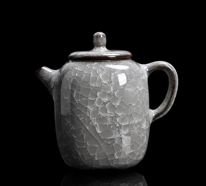 Teapot Tea Set - Black Ice Dapple - INFINITE TOMATO