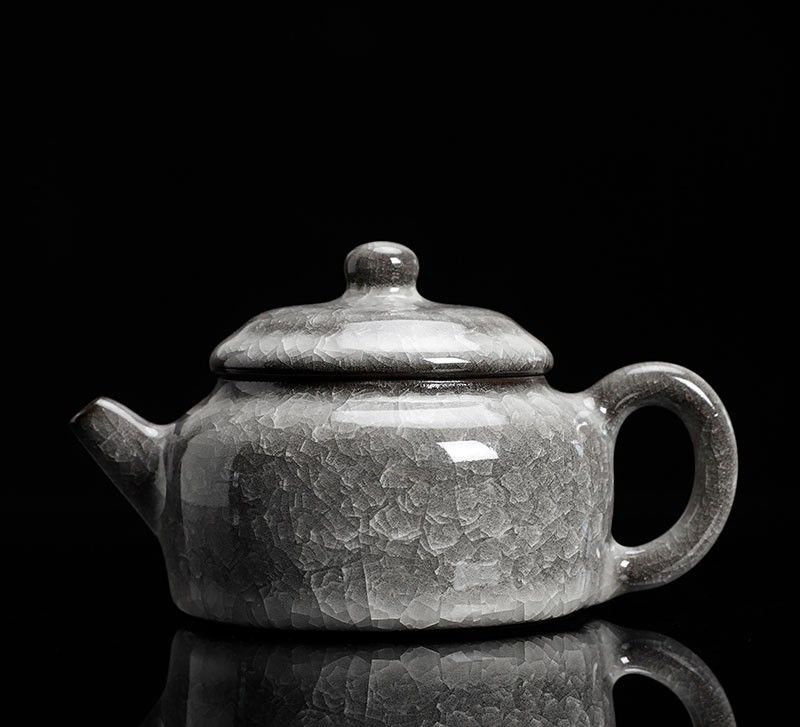 Teapot Tea Set - Black Ice Dapple - INFINITE TOMATO