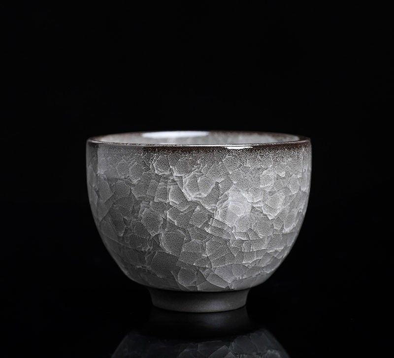 Teacup Tea Set - Black Ice Dapple - INFINITE TOMATO