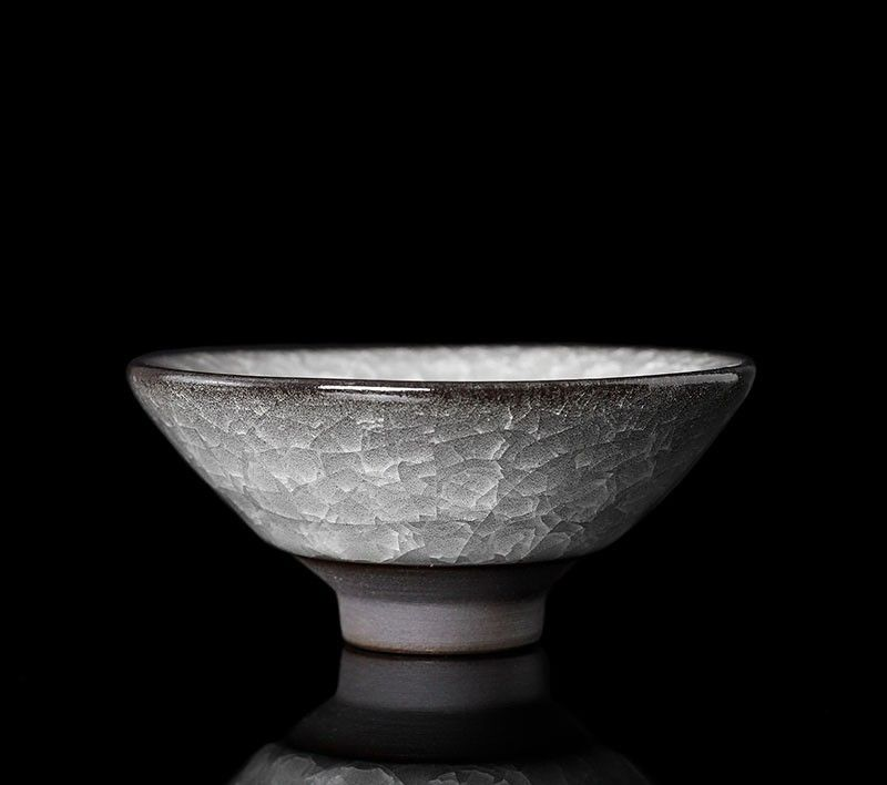 Teacup Tea Set - Black Ice Dapple - INFINITE TOMATO
